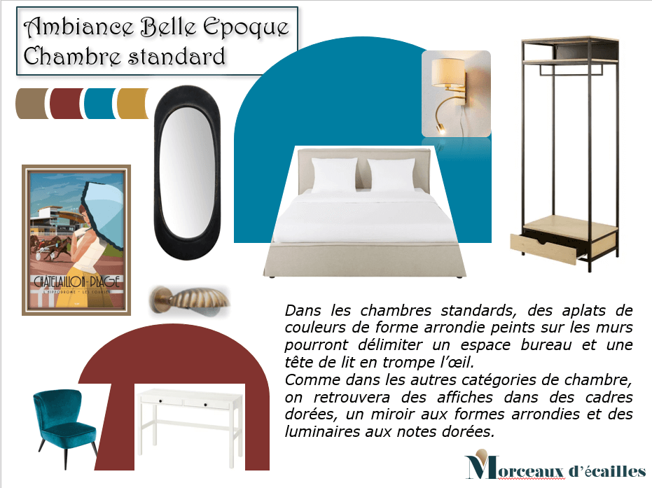 Morceaux d'écailles-Planche d'ambiance-Chambre standard-La Rochelle-Châtelaillon