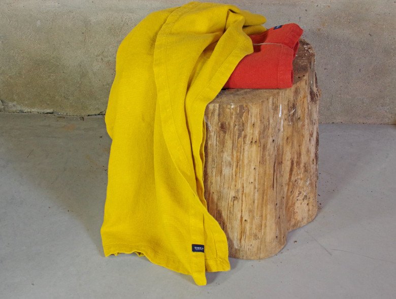 Morceaux d'écailles-jaune plaid-Décoration d'intérieur-La Rochelle-Châtelaillon